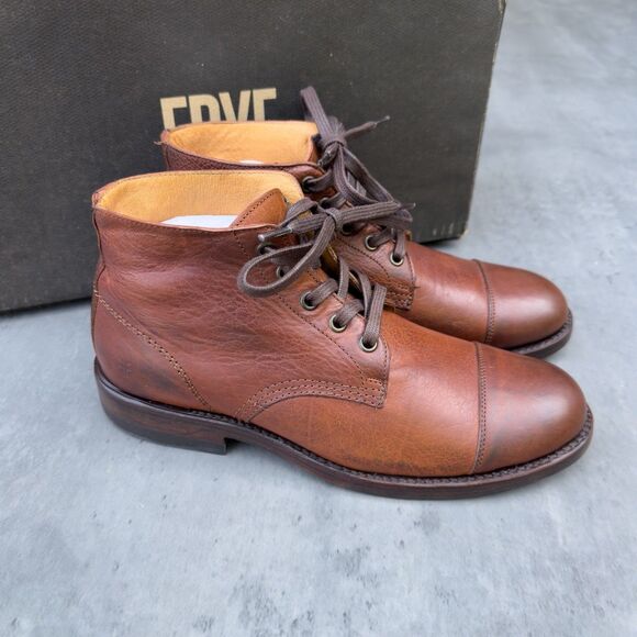 Frye Other - Frye Will Chukka Boots Men’s 8M Copper Brown Leather Cap Toe 3487789-COP New